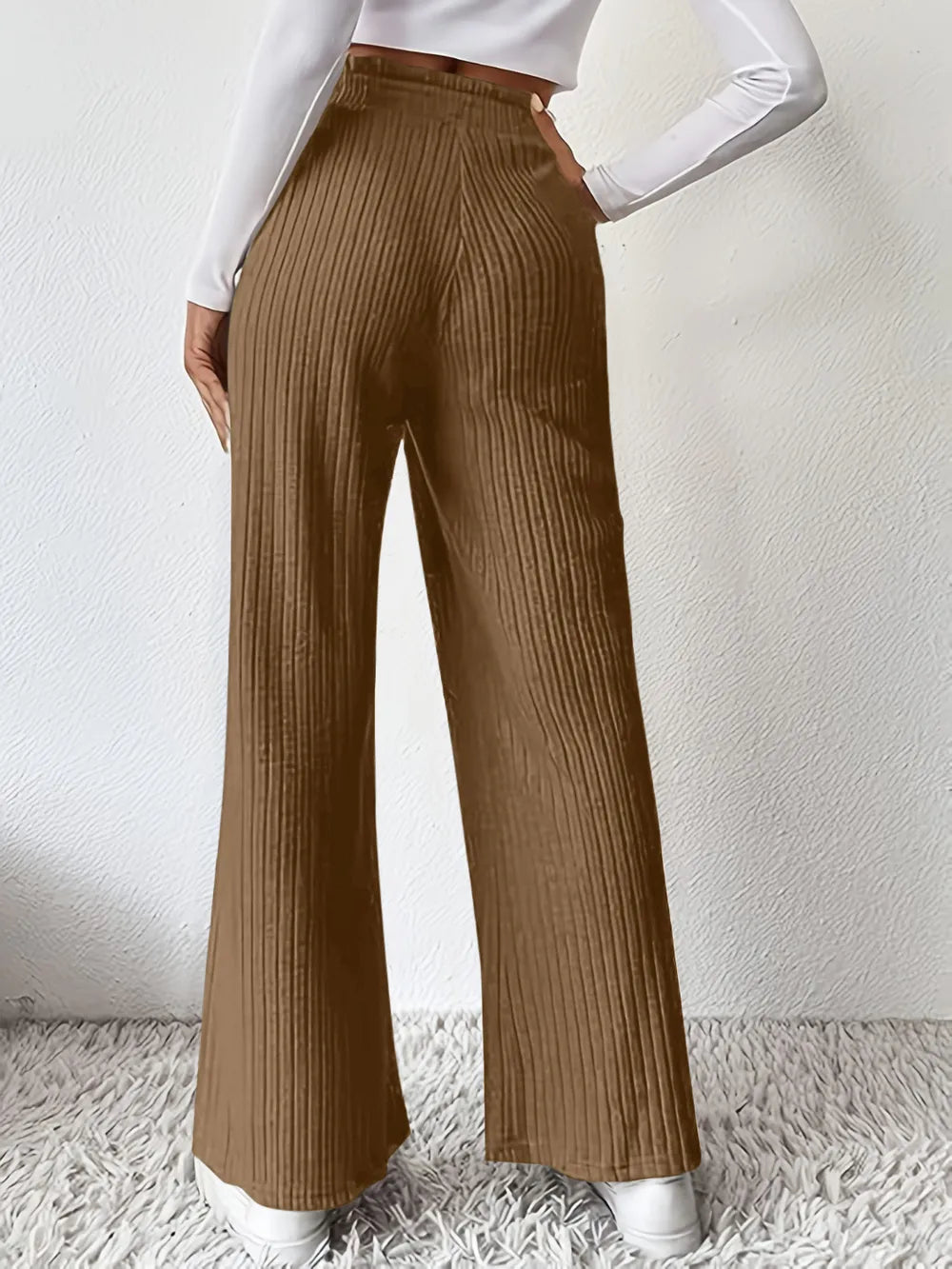 Ribbed High Waist Pants🌹