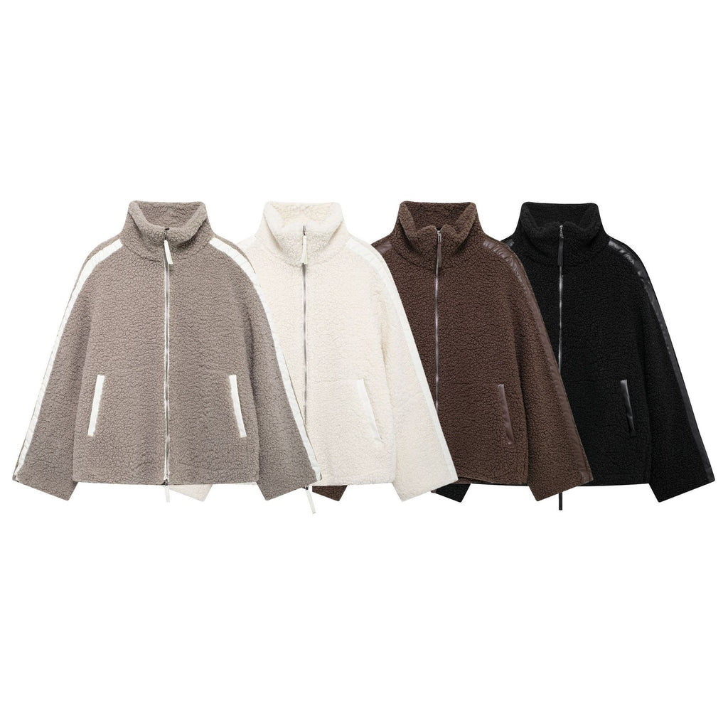 Autumn and Winter New Loose Teddy Velvet Casual Outdoor Zipper Jacket🌹