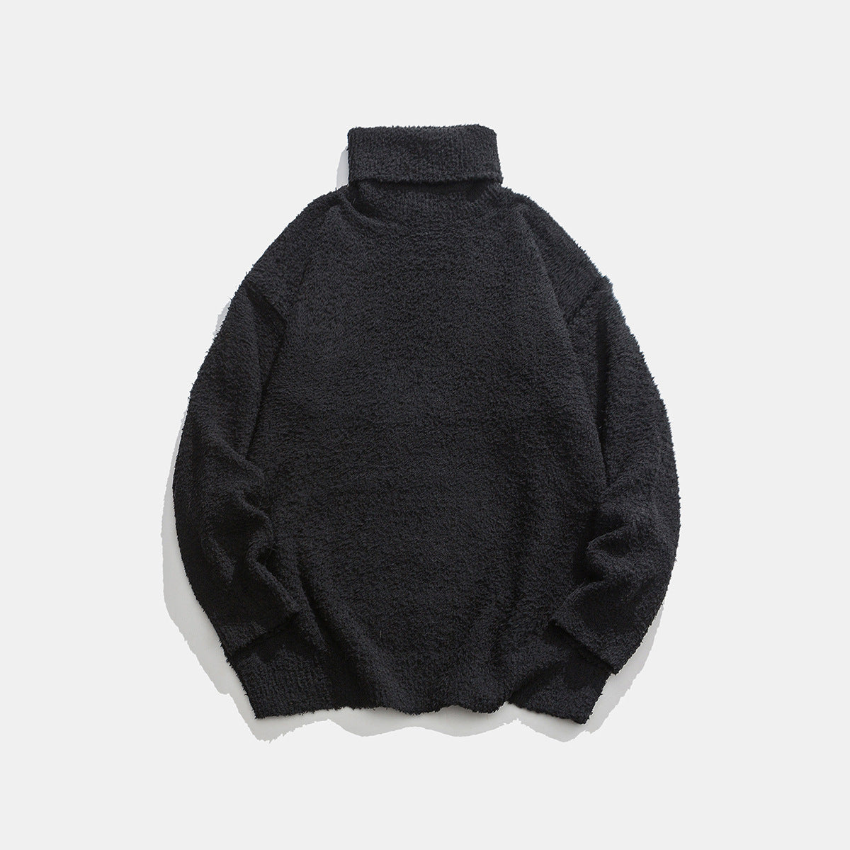 Solid color reversible high neck sweater knitted sweater🌹