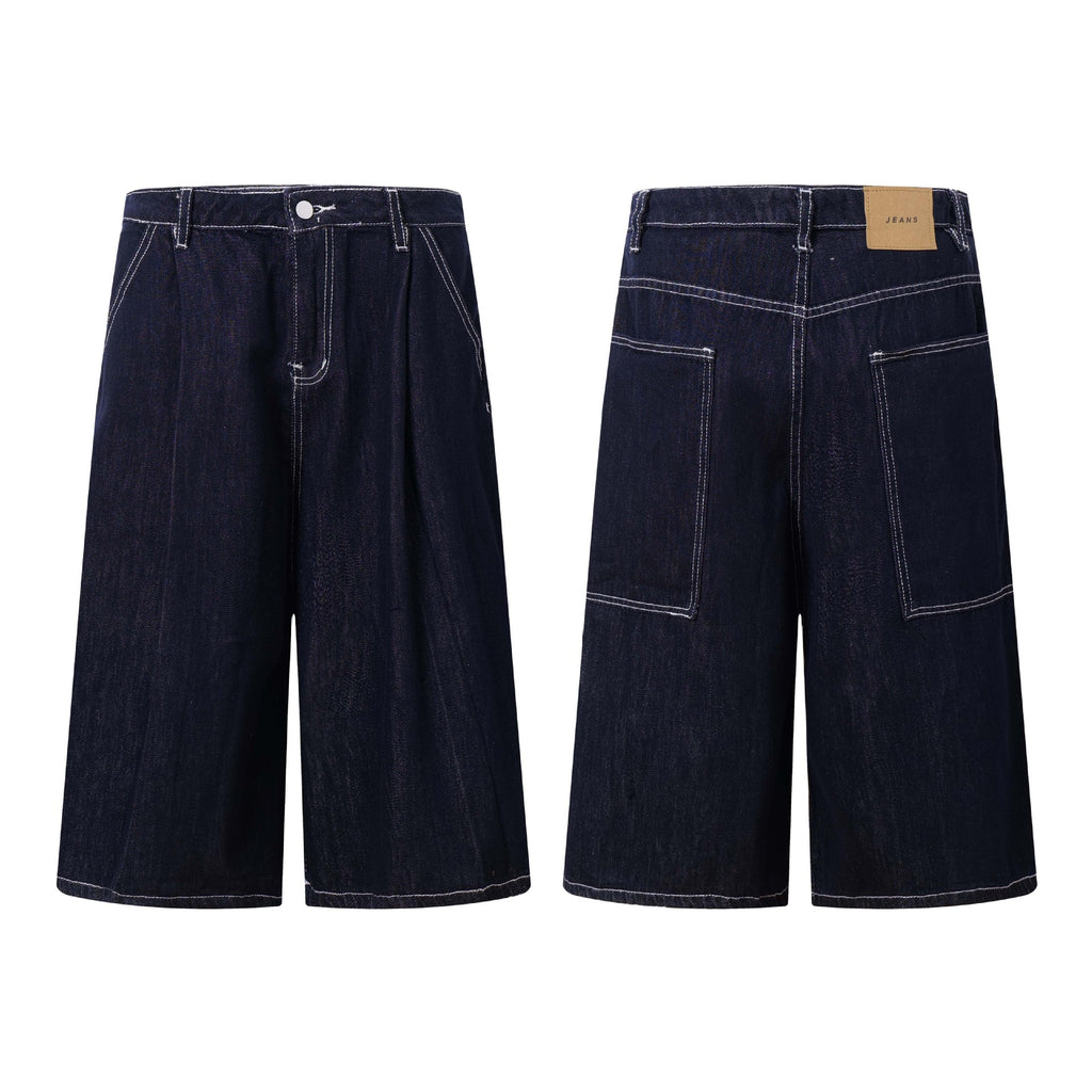 Loco Streetwear Stitched Denim Shorts