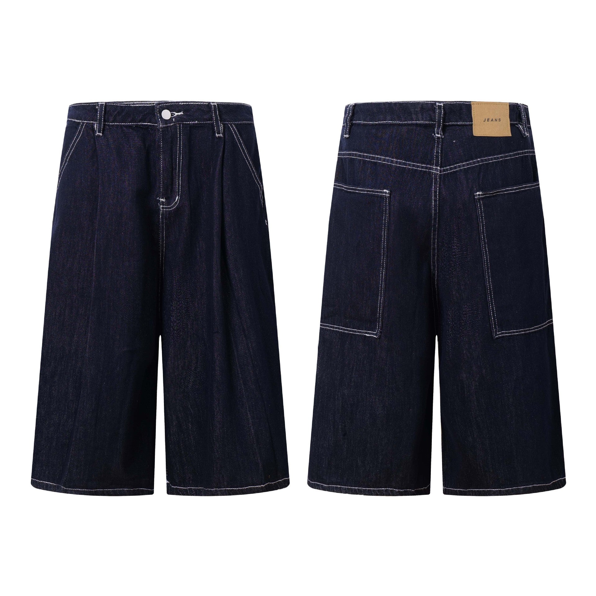 Loco Streetwear Stitched Denim Shorts
