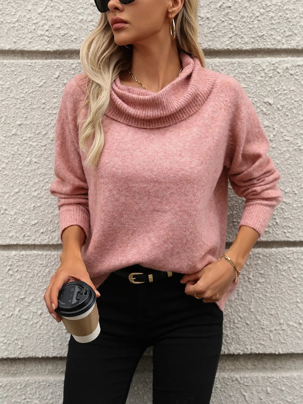 Turtleneck Long Sleeve Sweater🌹