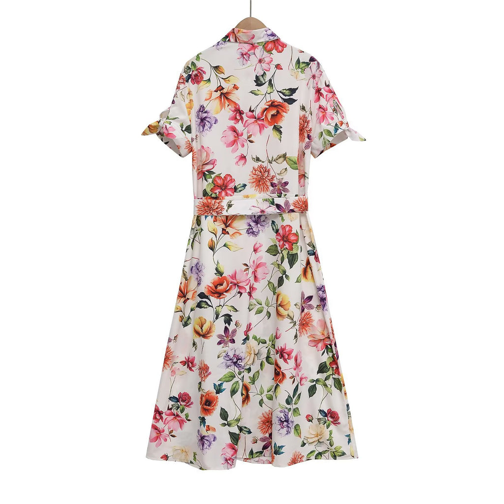 Loco Rose Drip Dress