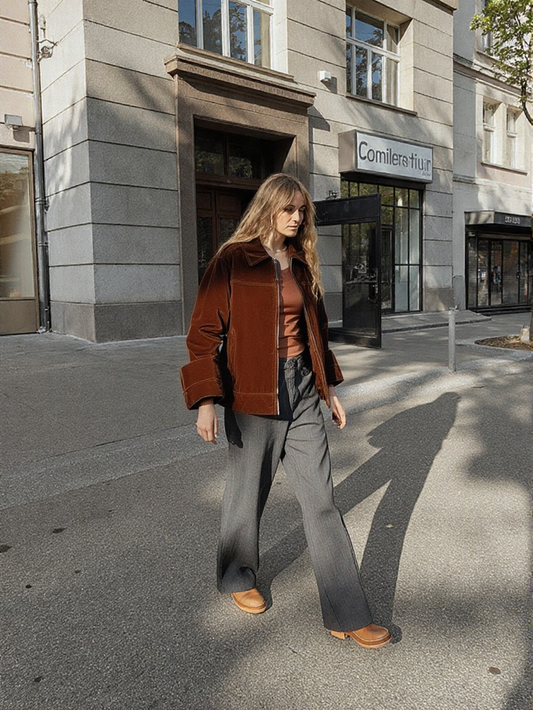 Maillard brown suede jacket 🌹