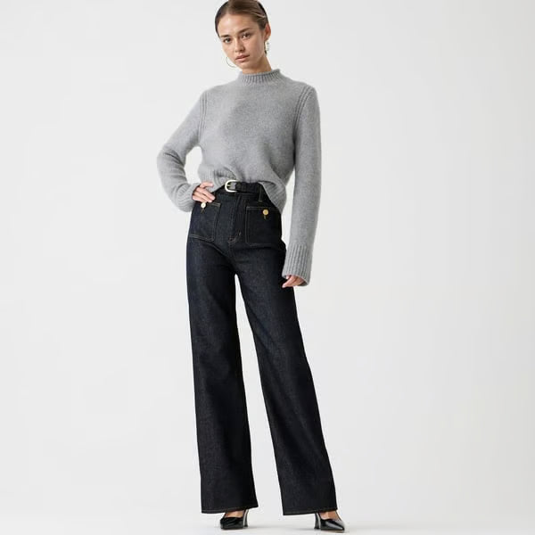 🧣👖LAST DAY SALE 56 % OFF Tummy Control Sailor Wide Leg Trouser - EstaLoco #