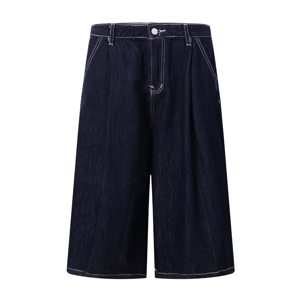 Loco Streetwear Stitched Denim Shorts