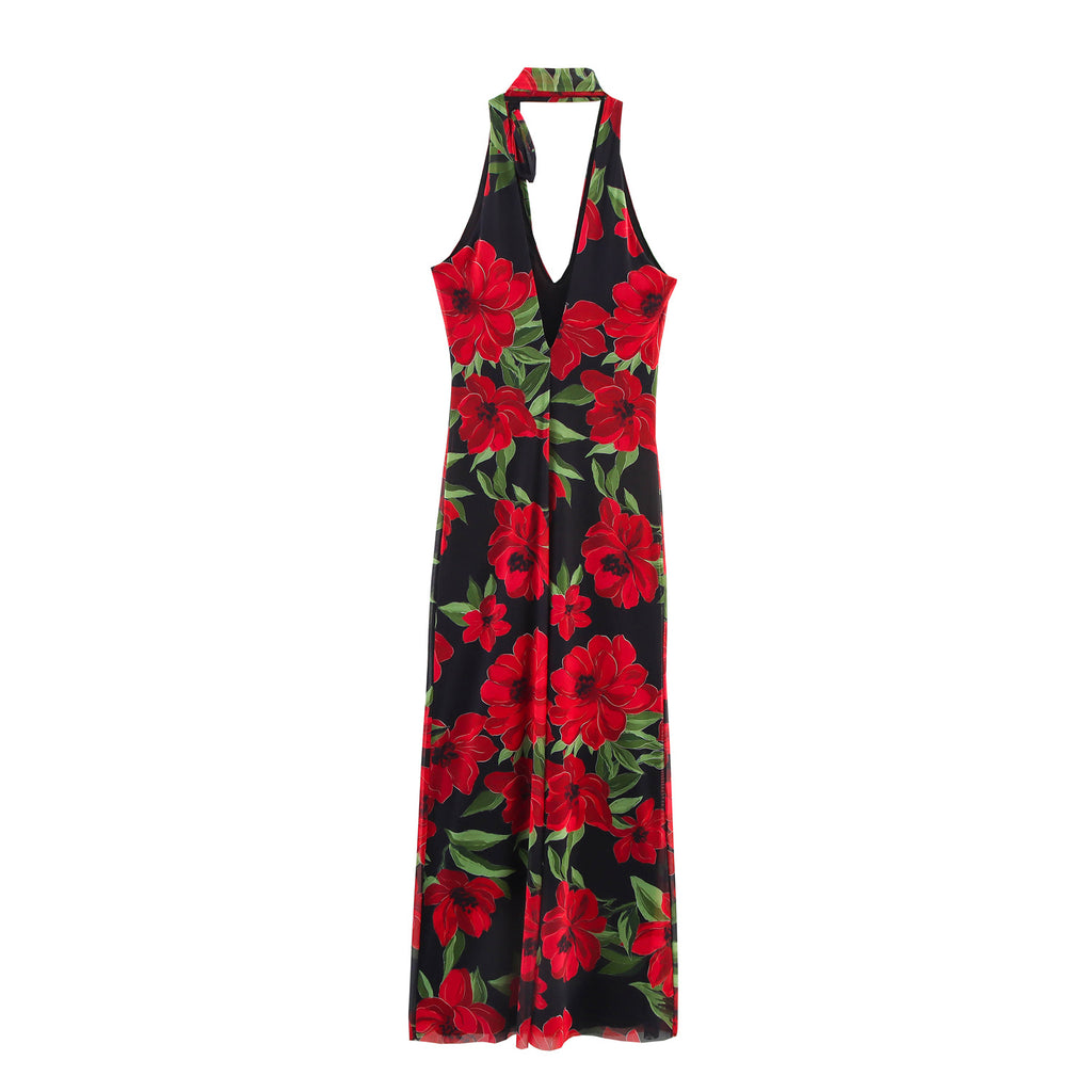 Street Loco Red Rose Dress