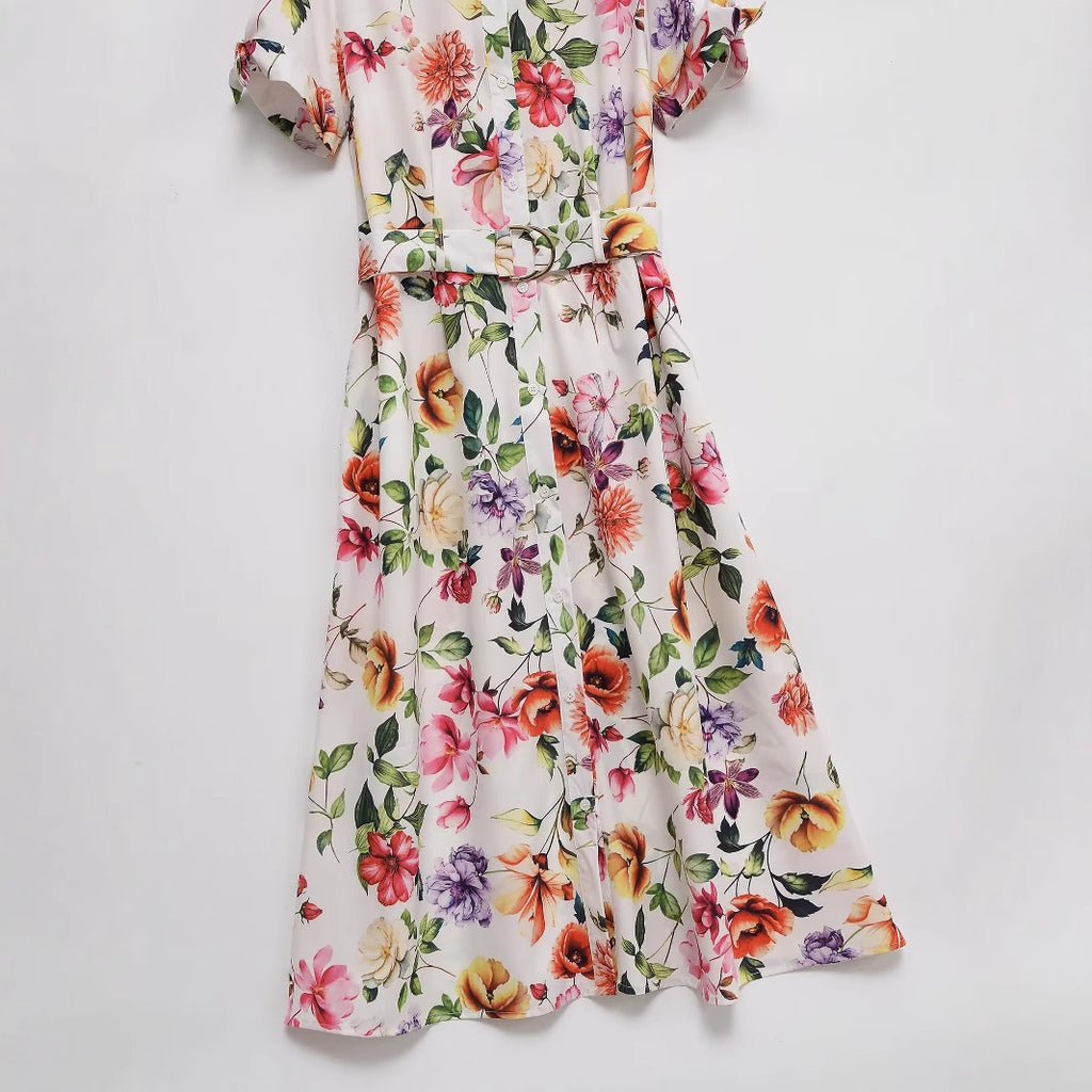 Loco Rose Drip Dress