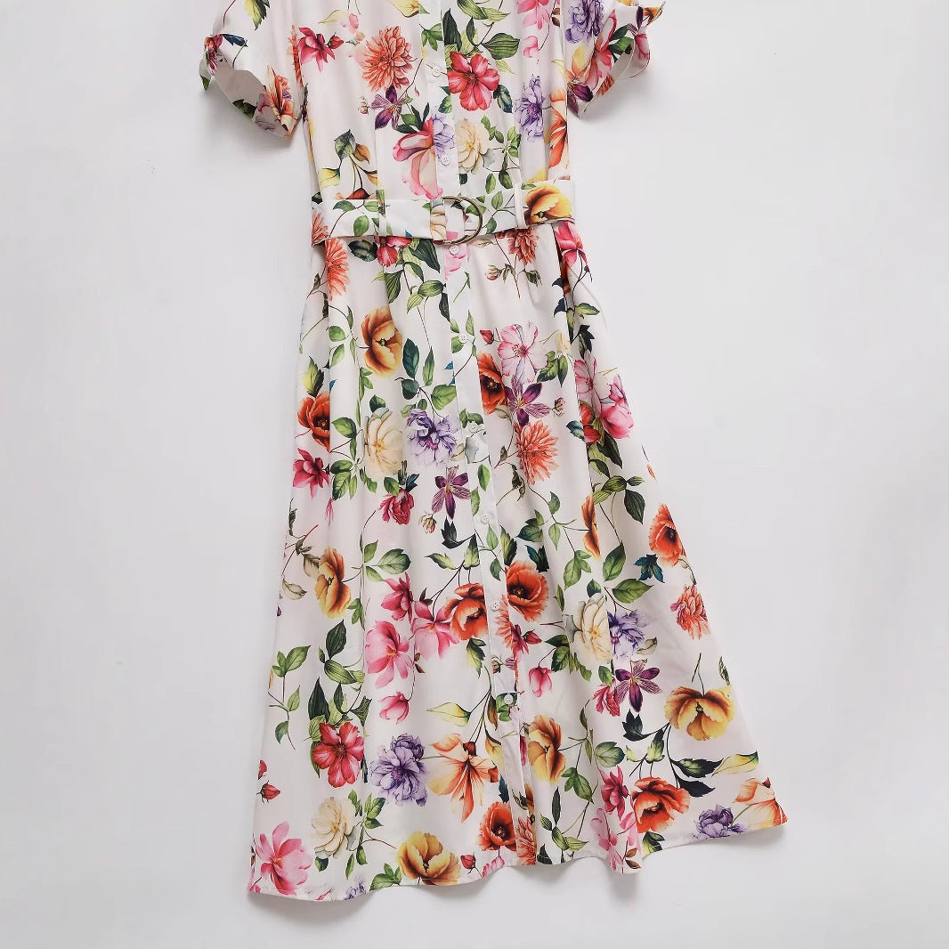 Loco Rose Drip Dress