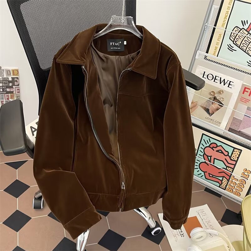 Maillard brown suede jacket 🌹