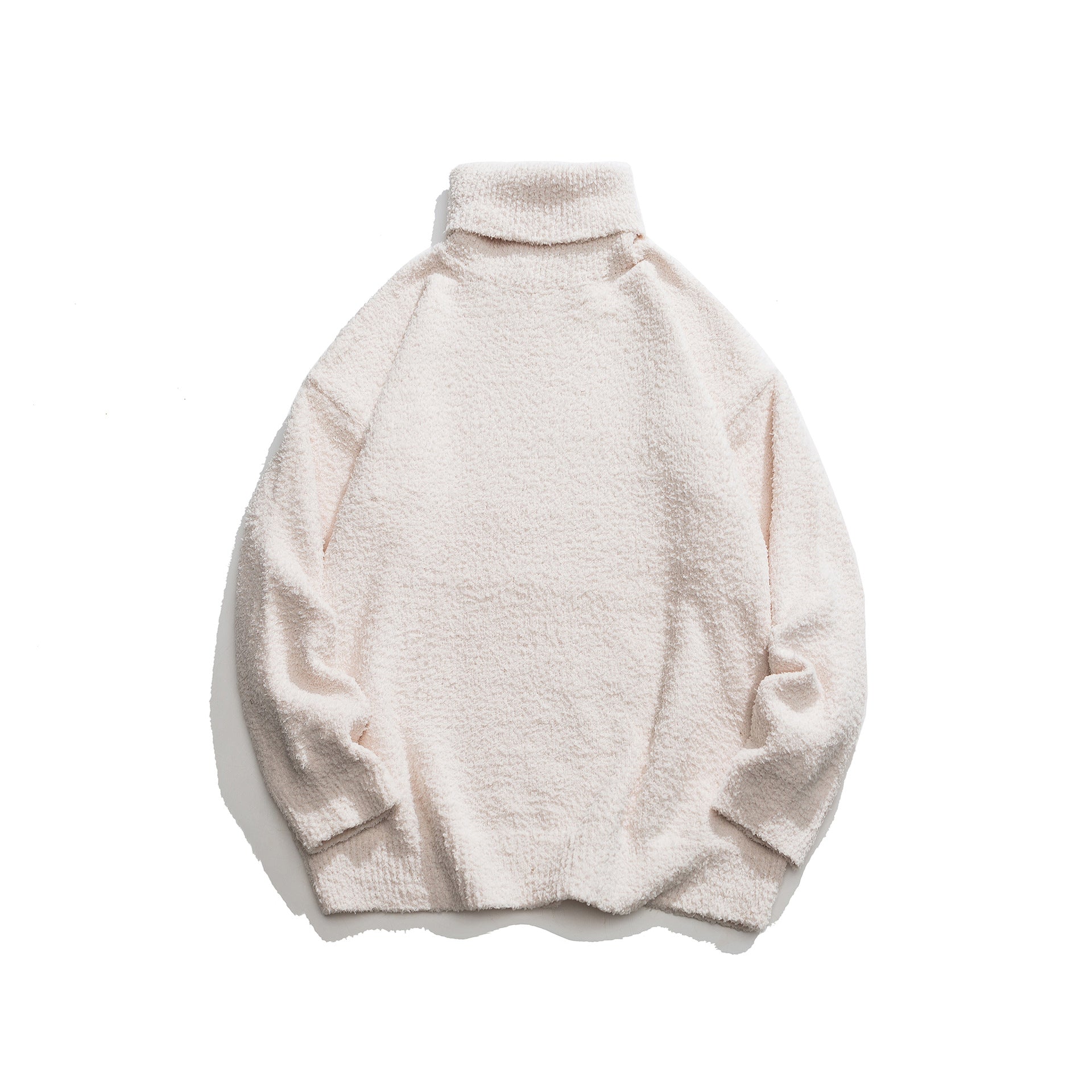 Solid color reversible high neck sweater knitted sweater🌹