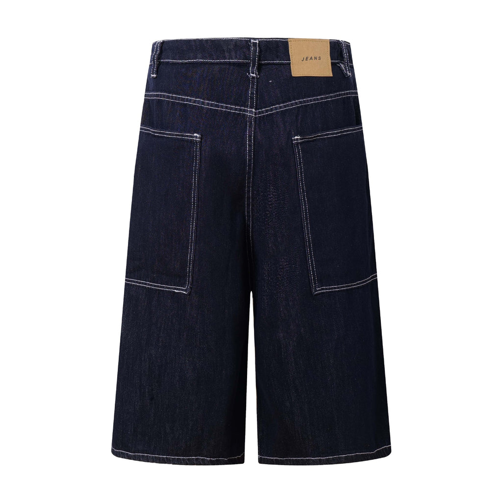Loco Streetwear Stitched Denim Shorts