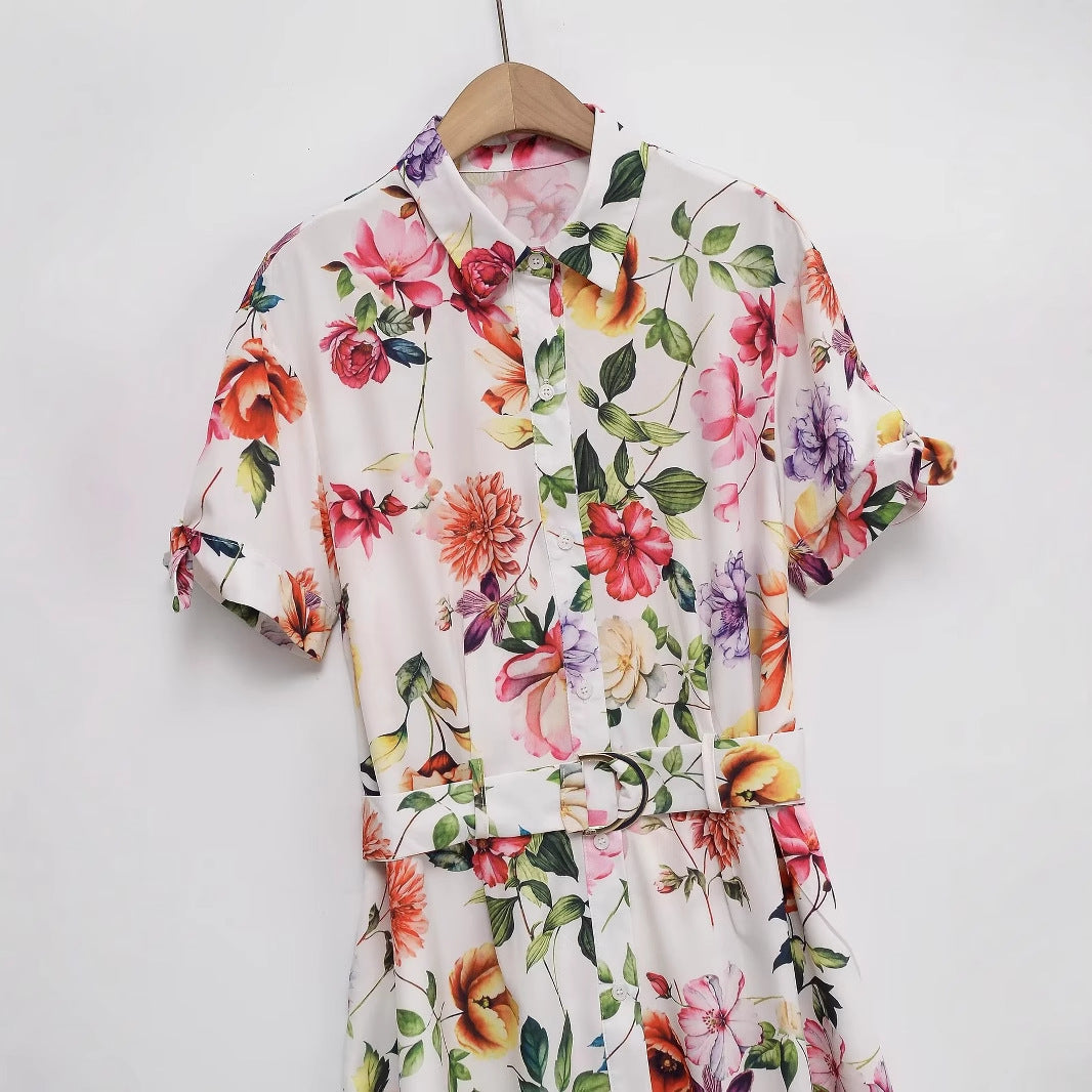 Loco Rose Drip Dress