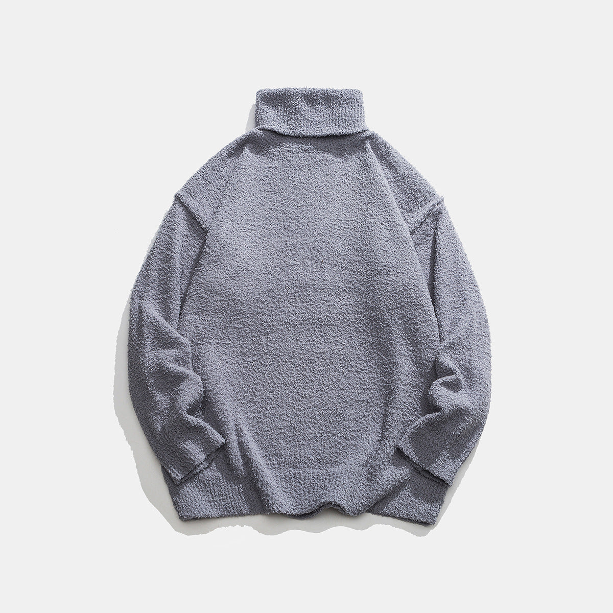 Solid color reversible high neck sweater knitted sweater🌹