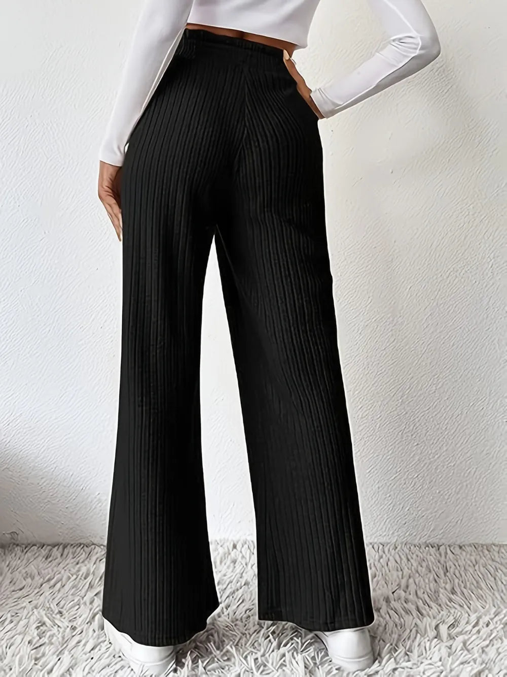 Ribbed High Waist Pants🌹