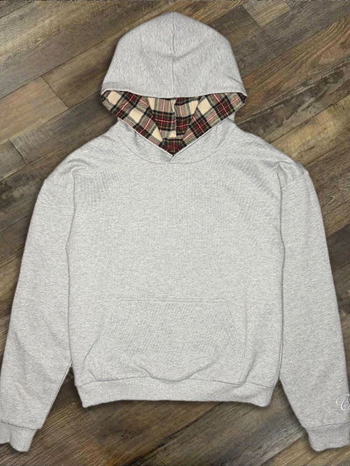 2-in-1 High Street Reversible Plaid Hoodie - EstaLoco #