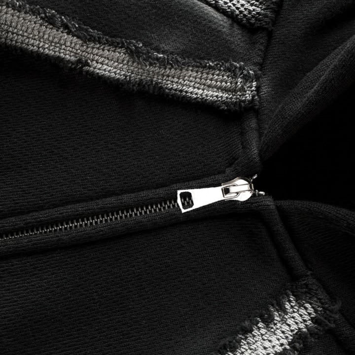 Loco Loose hooded sweatshirt zipper jacket